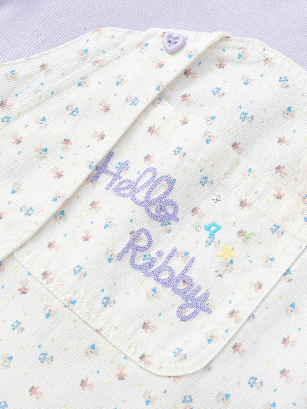 Balabala Girls Hello Kitty Dress Set Purple White