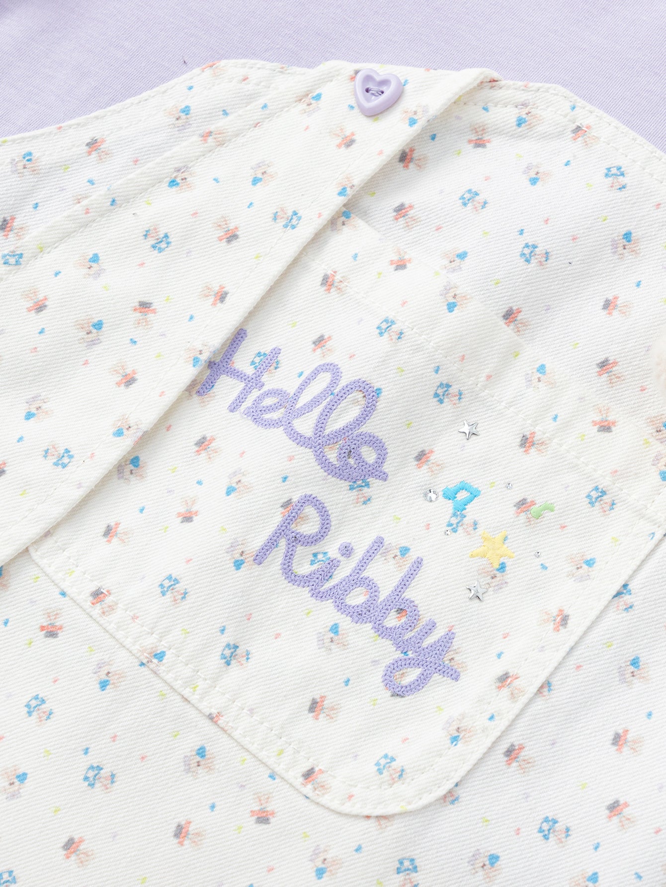 Balabala Girls Hello Kitty Dress Set Purple White
