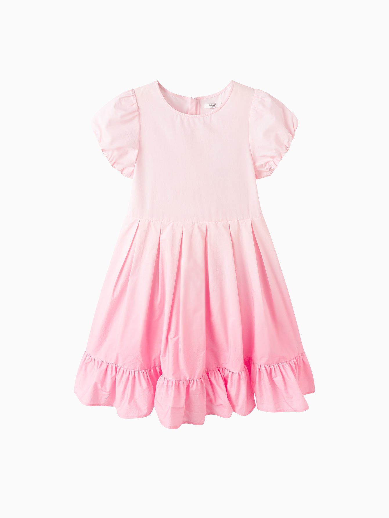 Balabala Girls Puff Sleeve Dress Pink