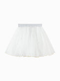Balabala Girls Glitter Tulle Skirt White