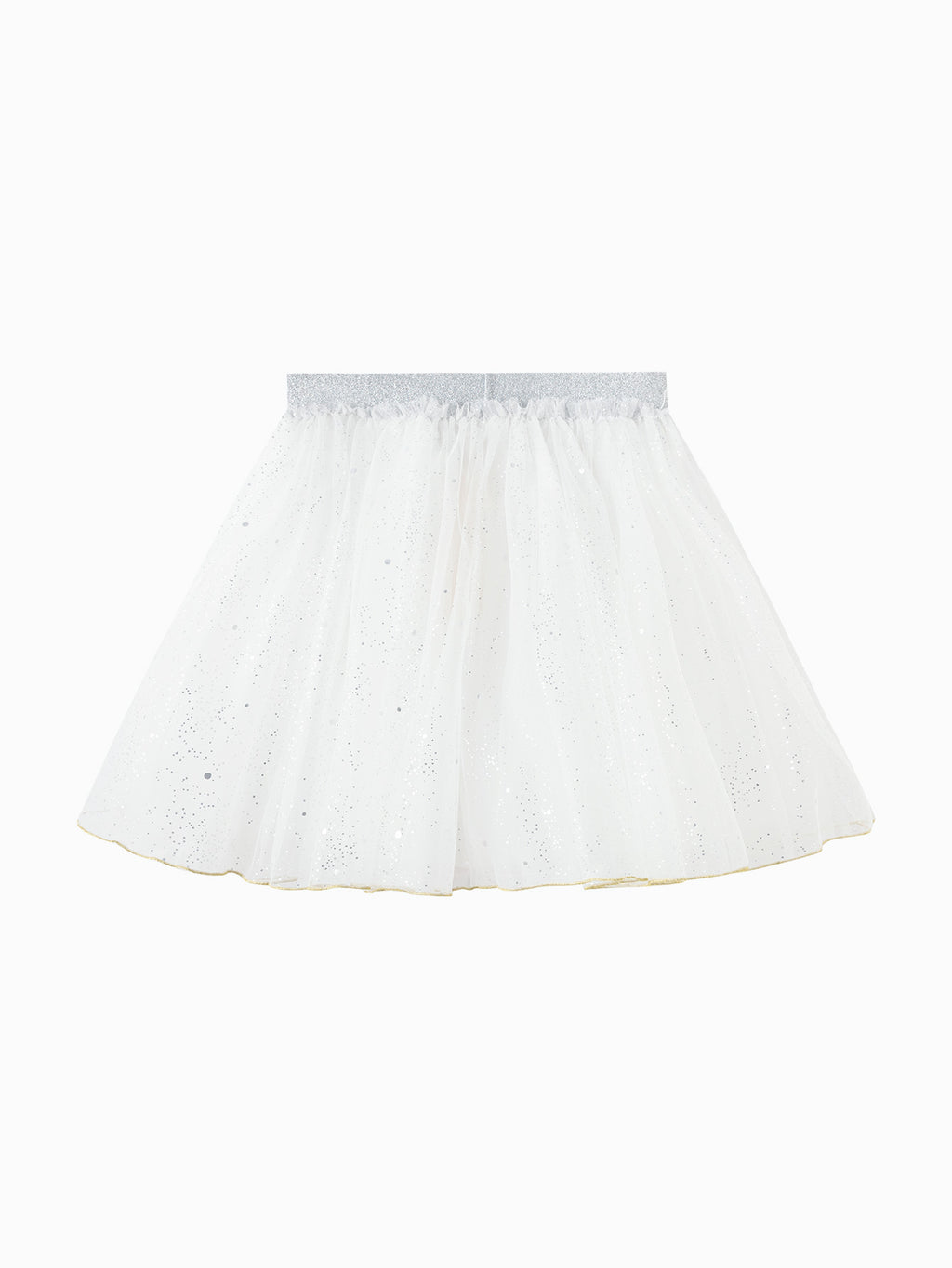 Balabala Girls Glitter Tulle Skirt White