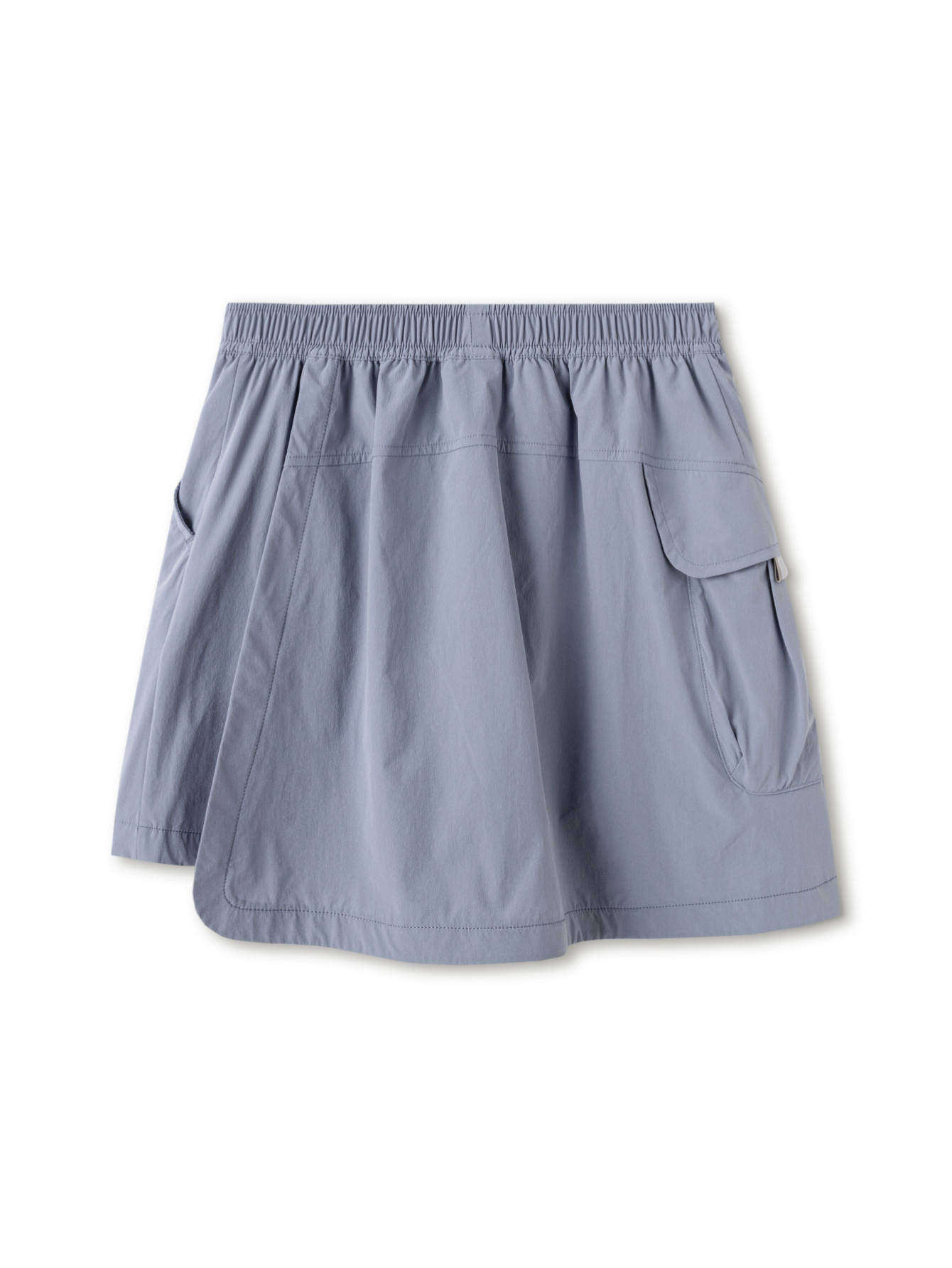 Balabala Girls Color Block Cargo Skirt Gray Purple