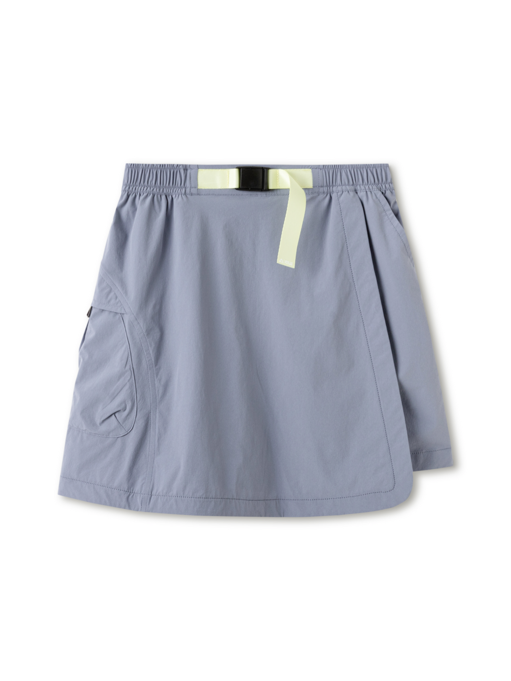 Balabala Girls Color Block Cargo Skirt Gray Purple
