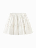Balabala Girls Layered Skirt White