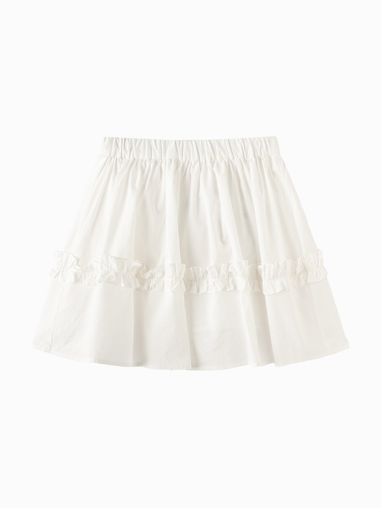 Balabala Girls Layered Skirt White