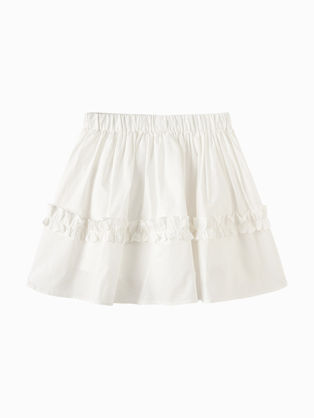 Balabala Girls Layered Skirt White