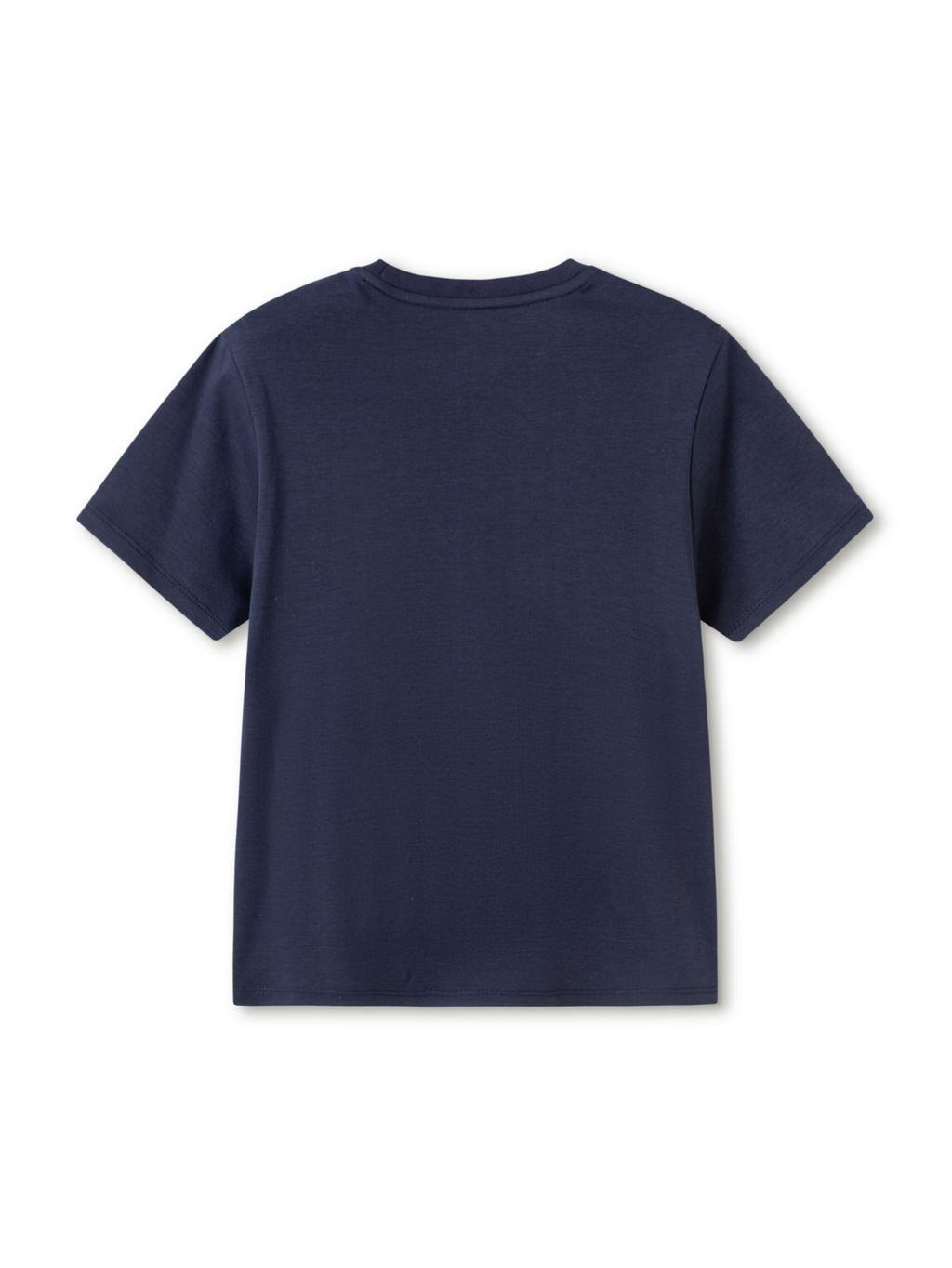 Balabala Girls Embroidered T-Shirt White,Dark Blue