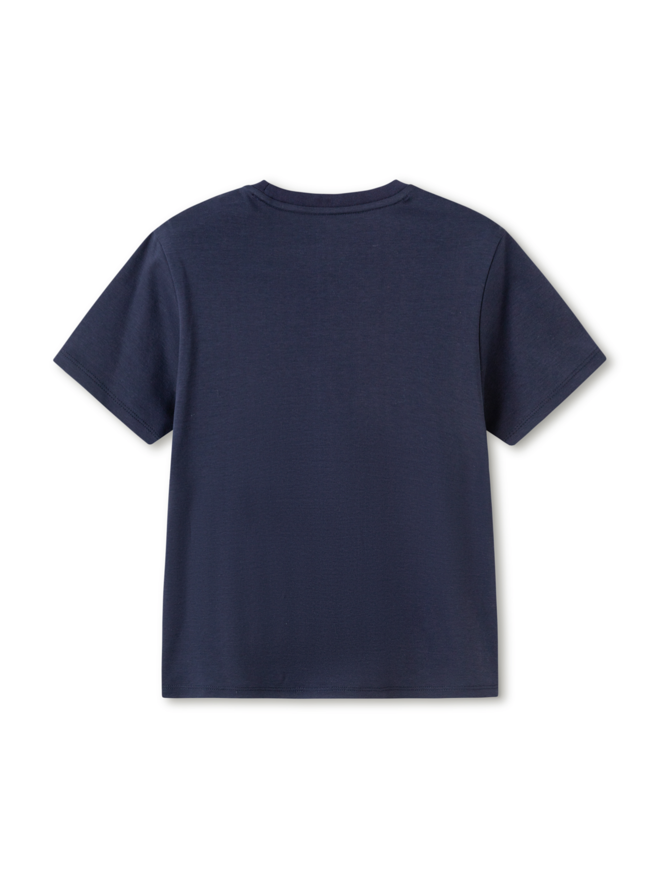Balabala Girls Embroidered T-Shirt White,Dark Blue