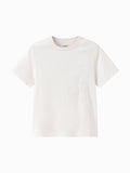 Balabala Girls Embroidered T-Shirt White,Dark Blue