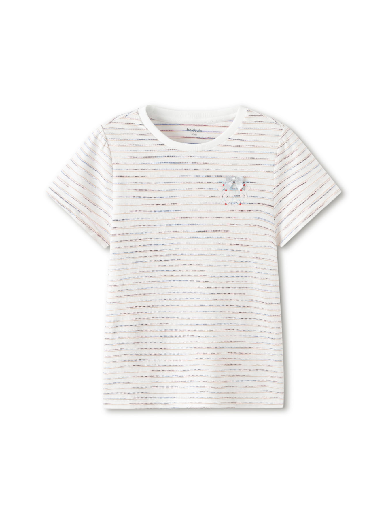 Balabala Girls Swan Graphic T Shirt White,Purple,Pink