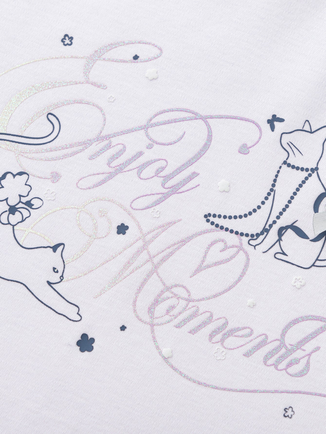 Balabala Girls Swan Graphic T Shirt White,Purple,Pink