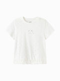 Balabala Girls Bow T-Shirt White