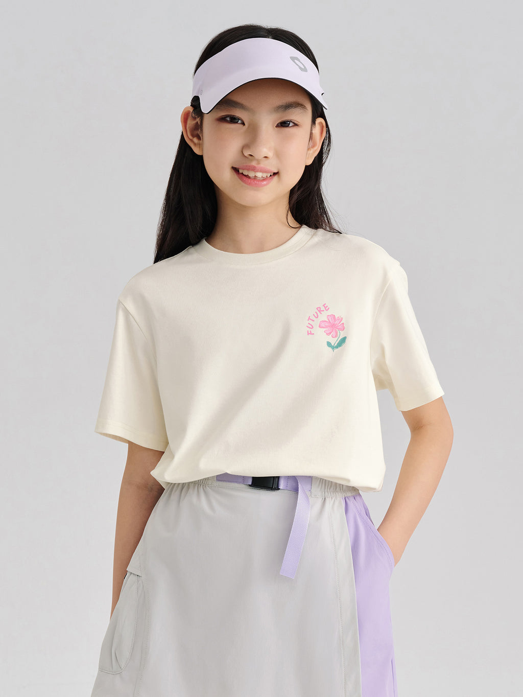 Balabala Girls Graphic T Shirt White,Blue,Light Yellow,Violet
