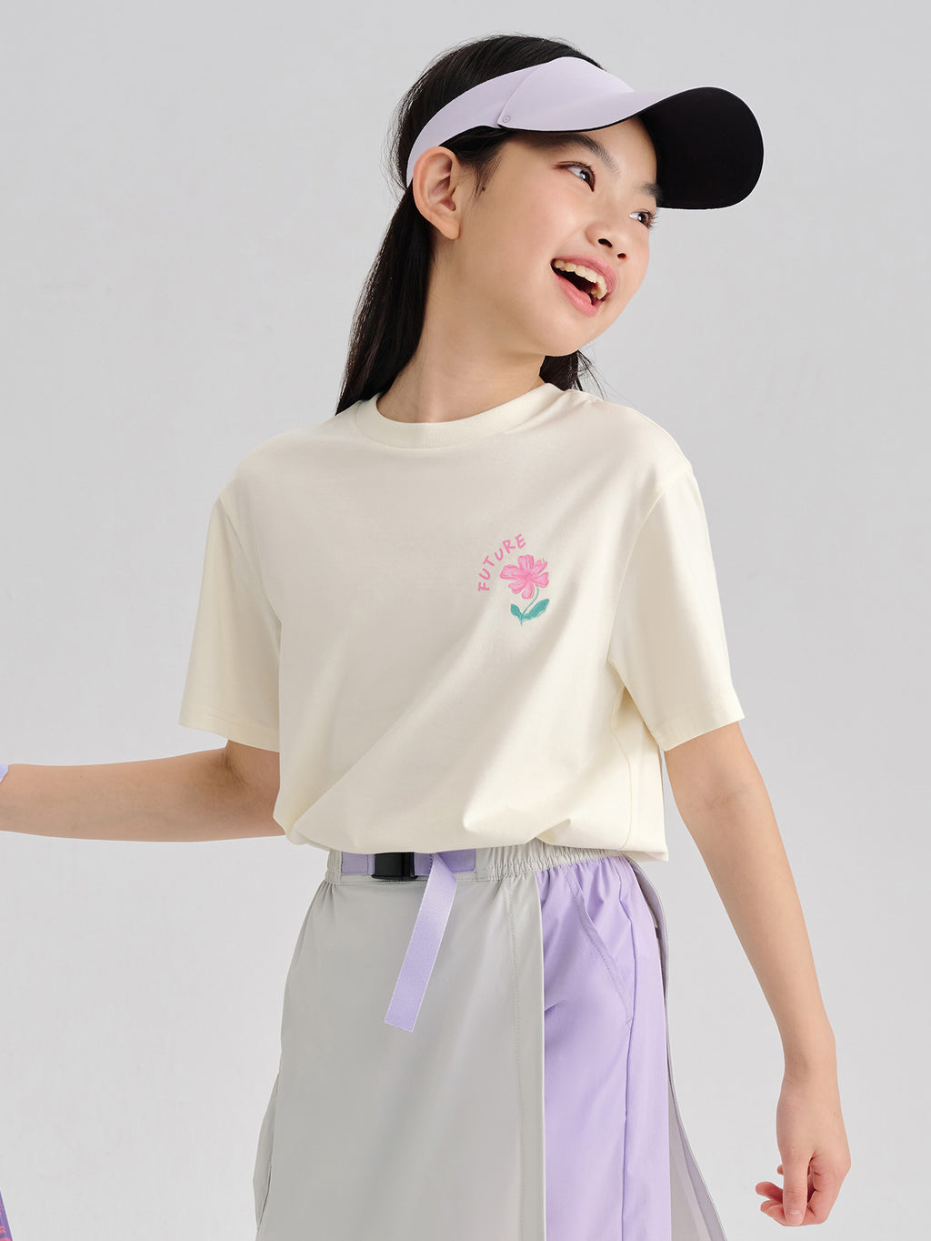 Balabala Girls Graphic T Shirt White,Blue,Light Yellow,Violet