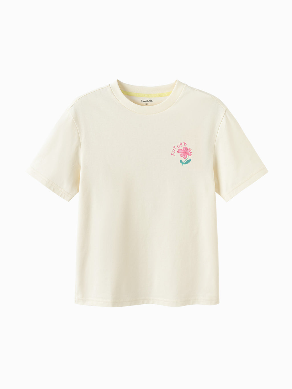 Balabala Girls Graphic T Shirt White,Blue,Light Yellow,Violet