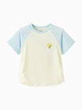 Balabala Girls Raglan T Shirt Cream Blue,Violet