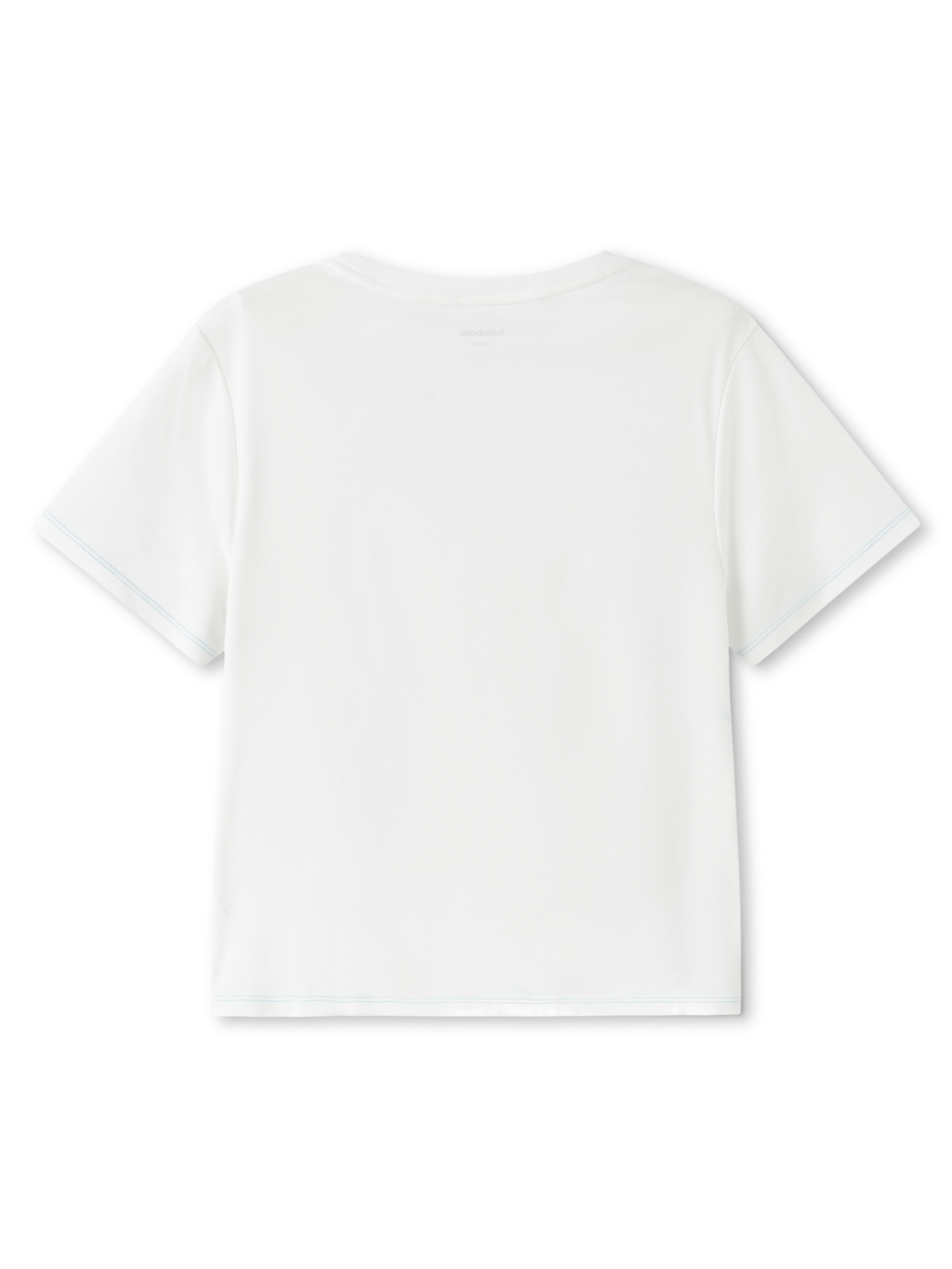 Balabala Girls Ruched Side T Shirt White,Violet