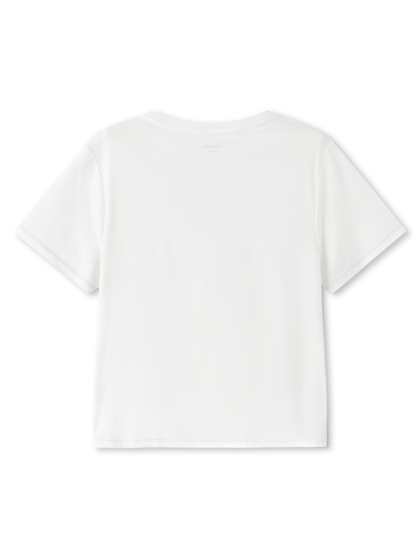 Balabala Girls Ruched Side T Shirt White,Violet