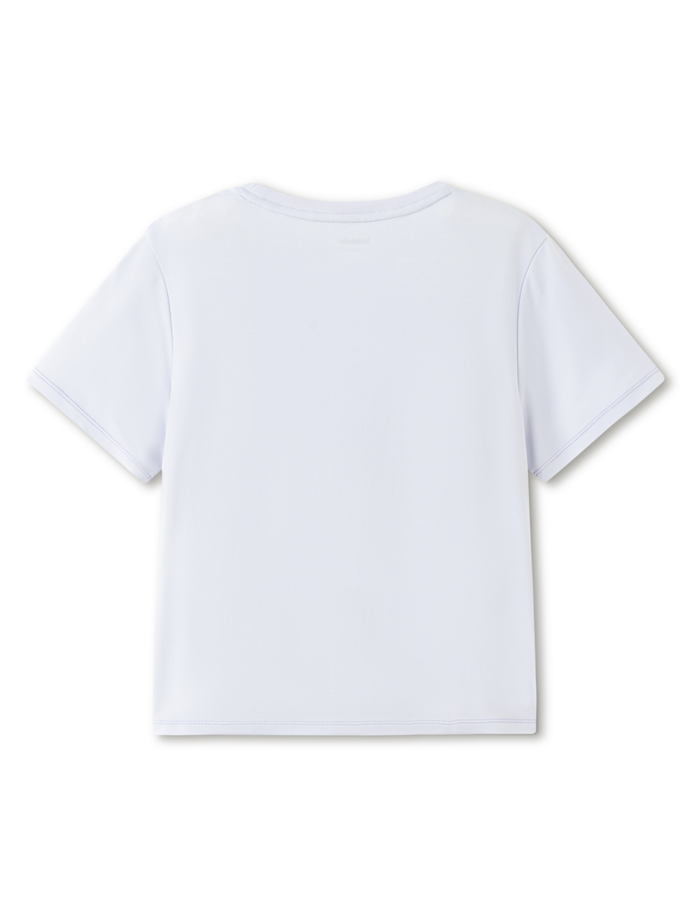Balabala Girls Ruched Side T Shirt White,Violet