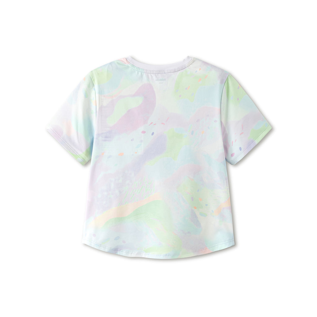 Balabala Girls Pastel Tie Dye T Shirt Purple