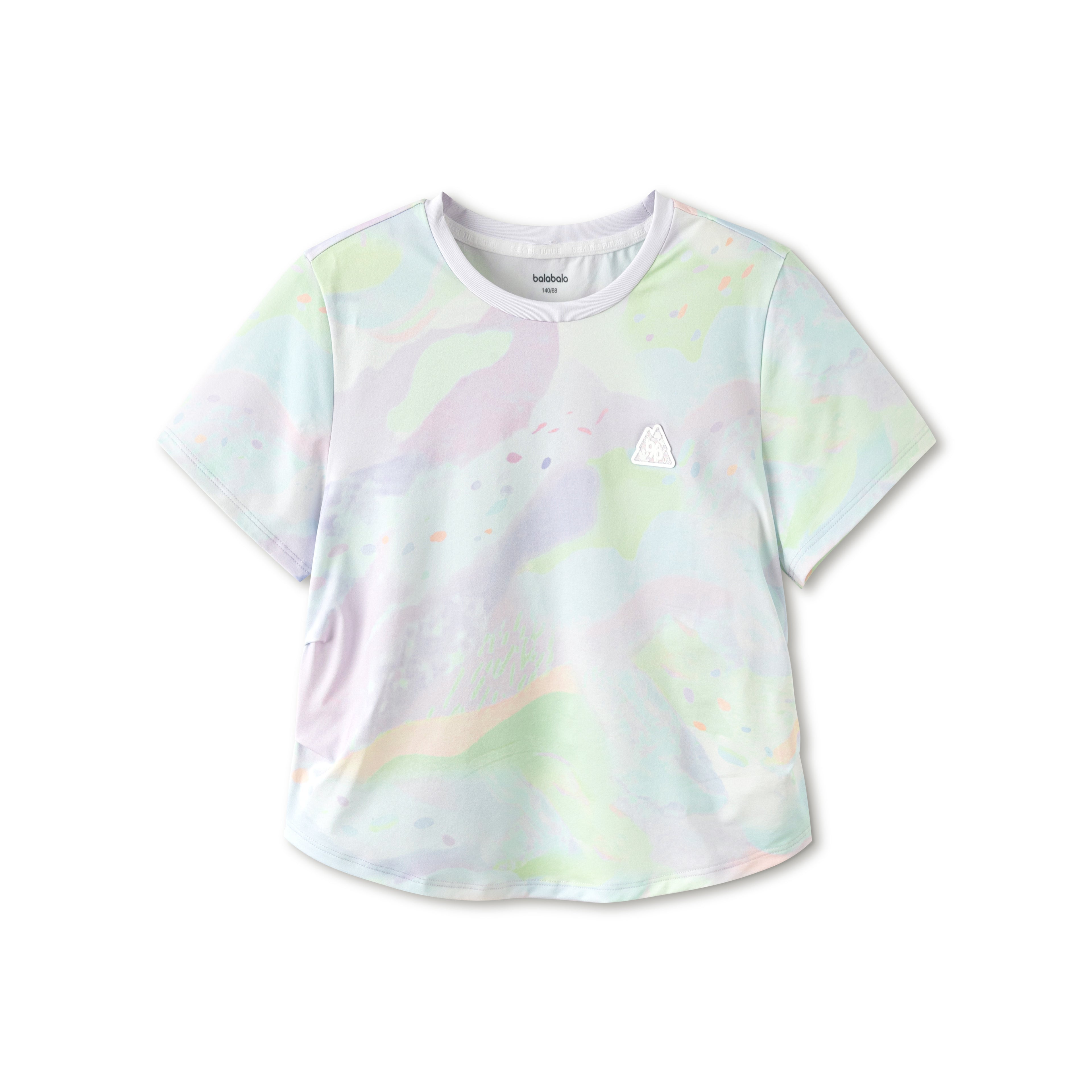 Balabala Girls Pastel Tie Dye T Shirt Purple