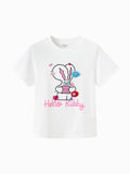 Balabala Girls Hello Kitty Graphic T Shirt White,Visions Pink,Dark Blue