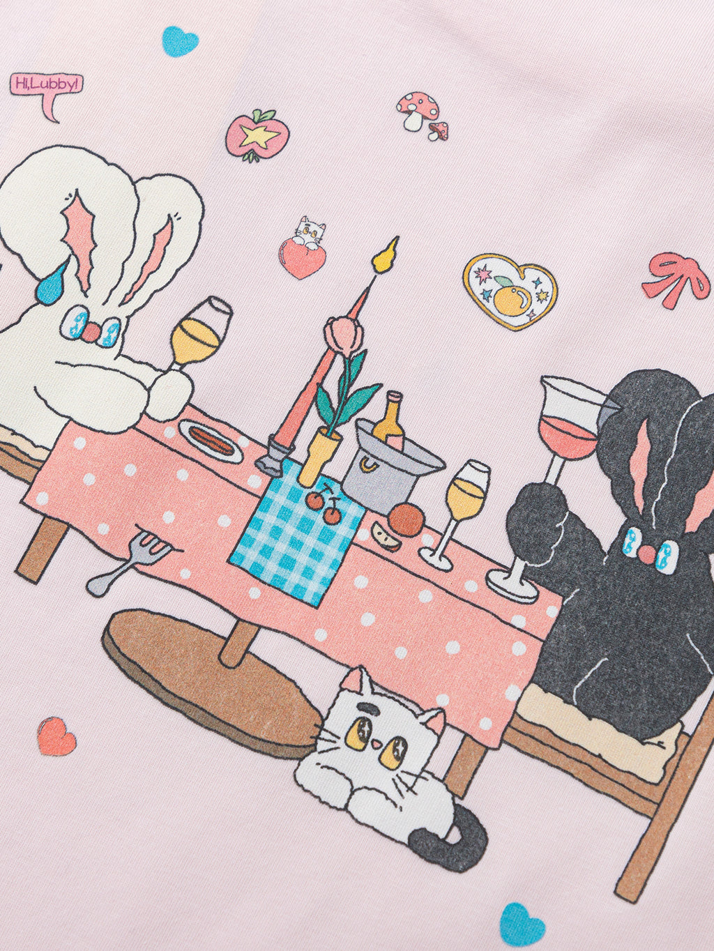 Balabala Girls Hello Kitty Graphic T Shirt White,Visions Pink,Dark Blue