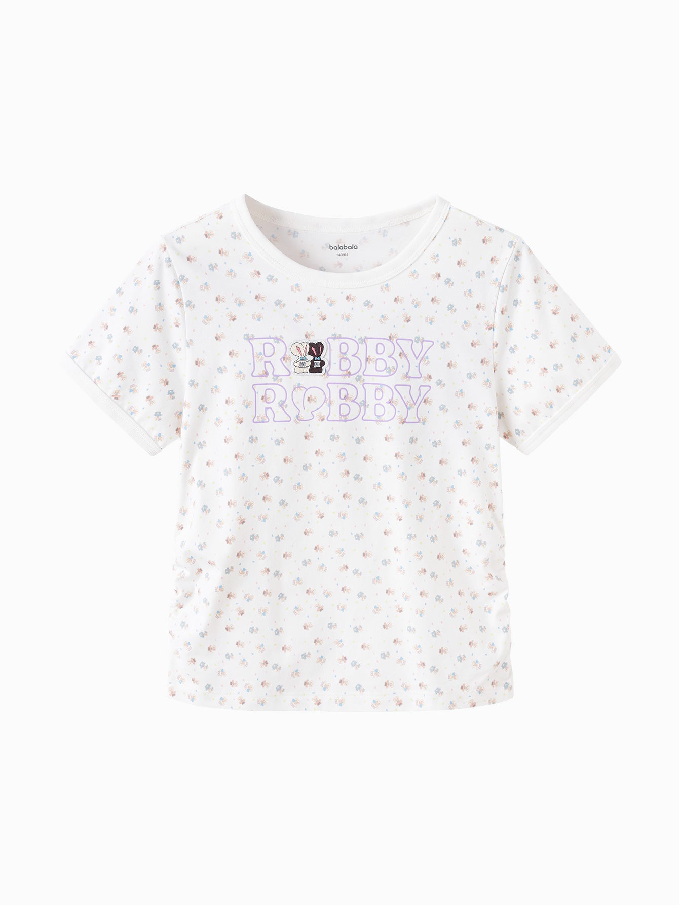 Balabala Girls Graphic T Shirt White,White Red,Blue