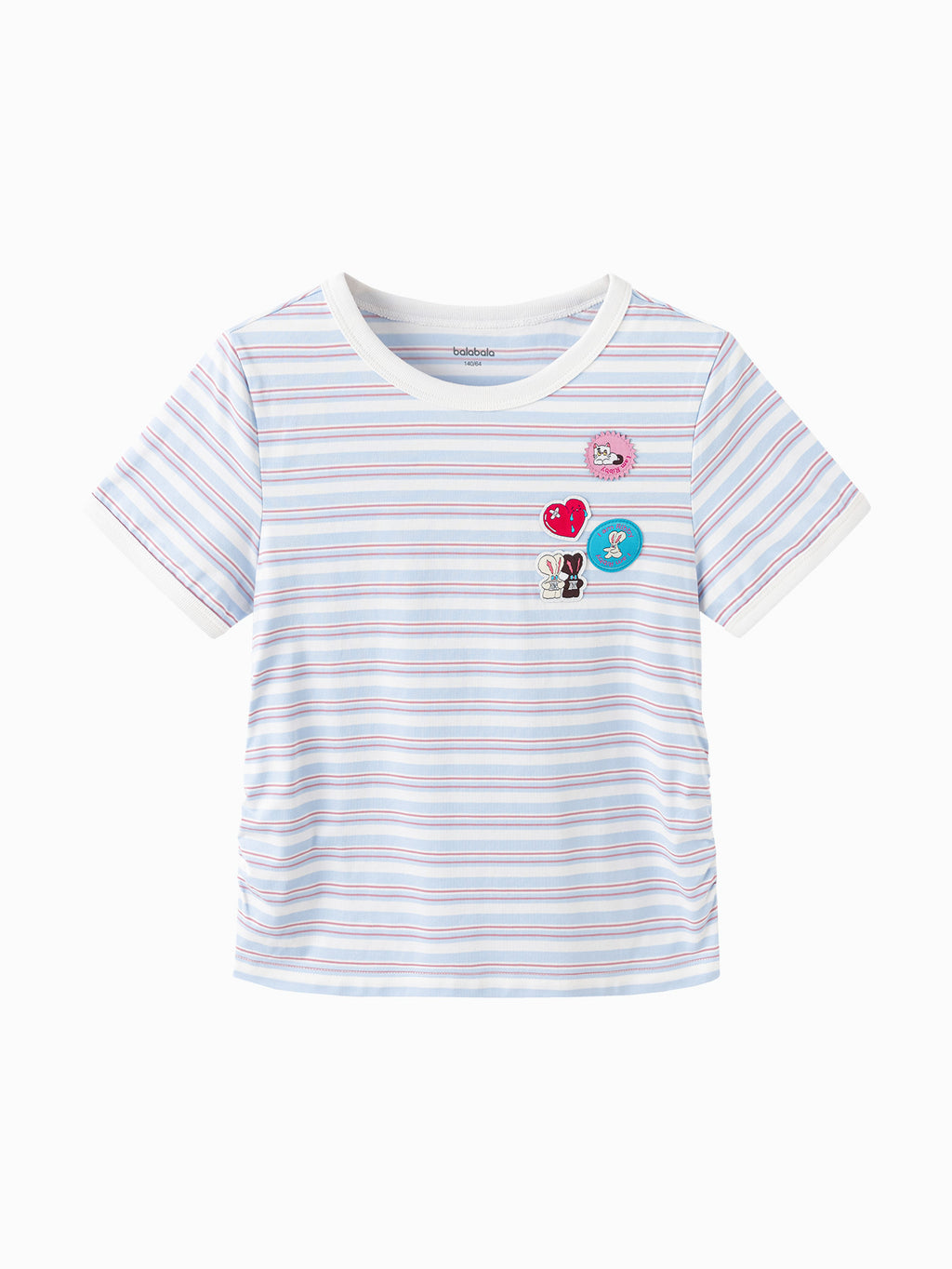 Balabala Girls Graphic T Shirt White,White Red,Blue