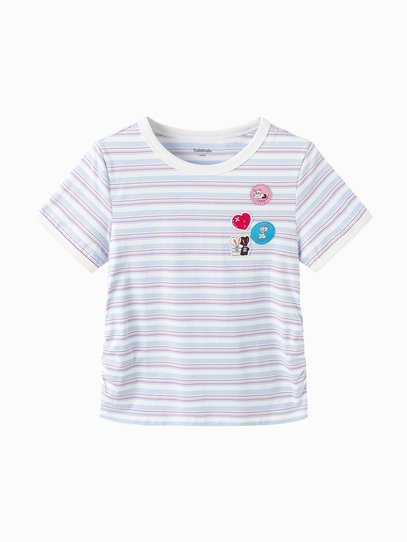 Balabala Girls Graphic T Shirt White,White Red,Blue