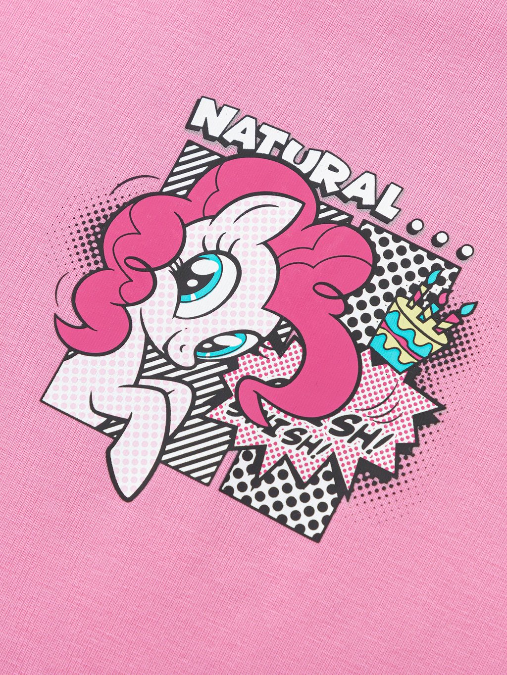 Balabala Girls Pony Graphic T-Shirt Gray,Raw White,Rose Red,Ice blue