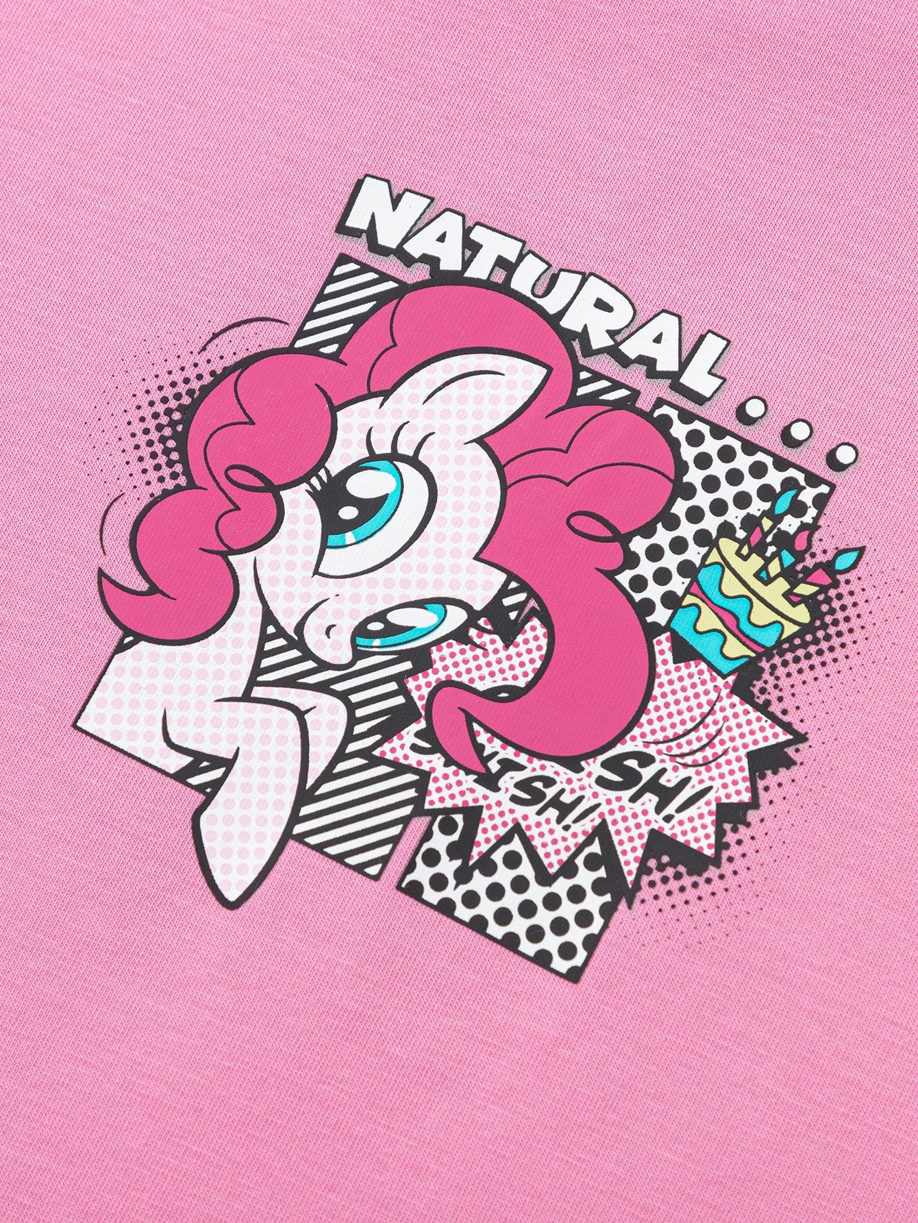 Balabala Girls Pony Graphic T-Shirt Gray,Raw White,Rose Red,Ice blue