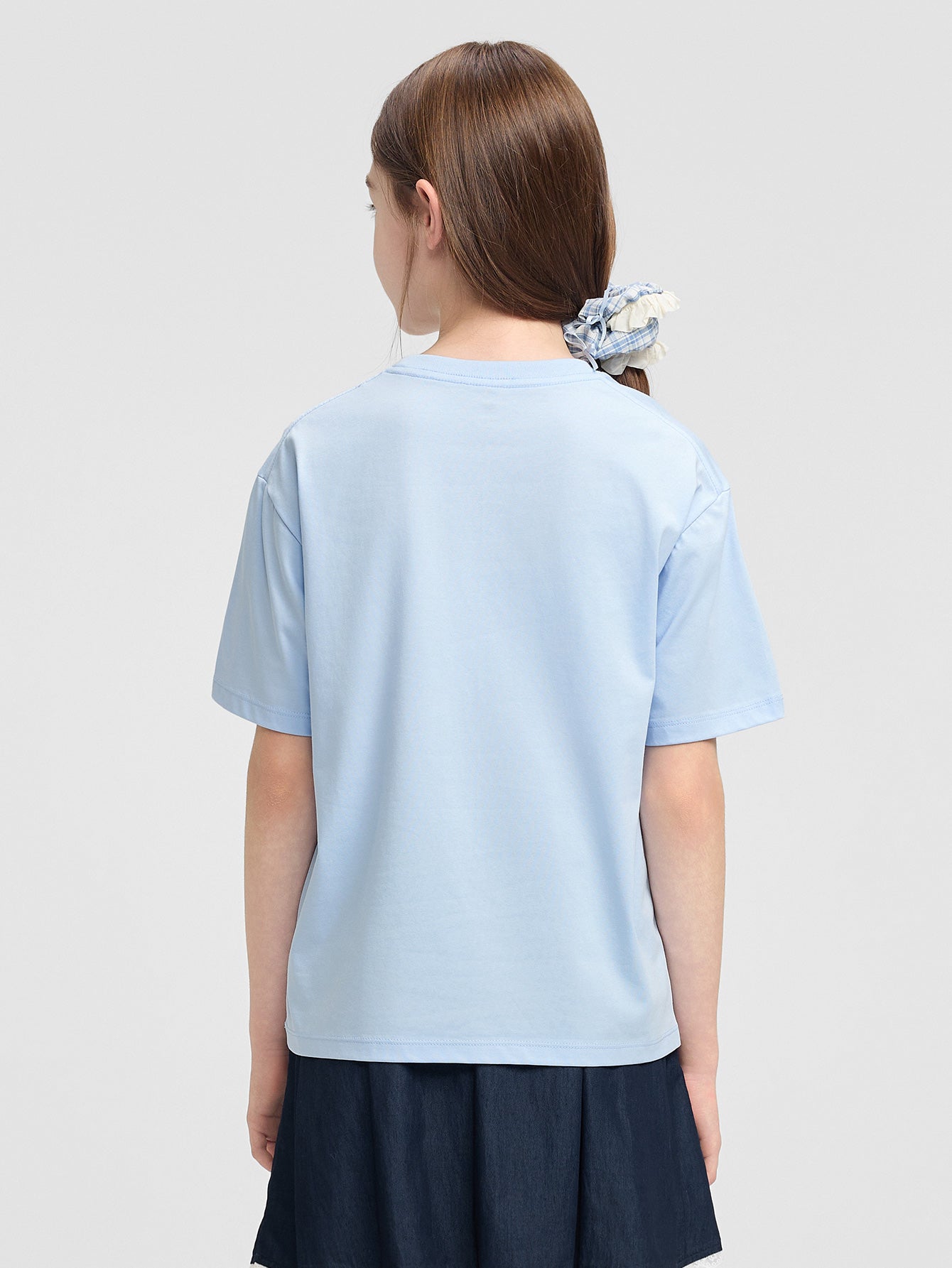 Balabala Girls Pony Graphic T-Shirt Gray,Raw White,Rose Red,Ice blue