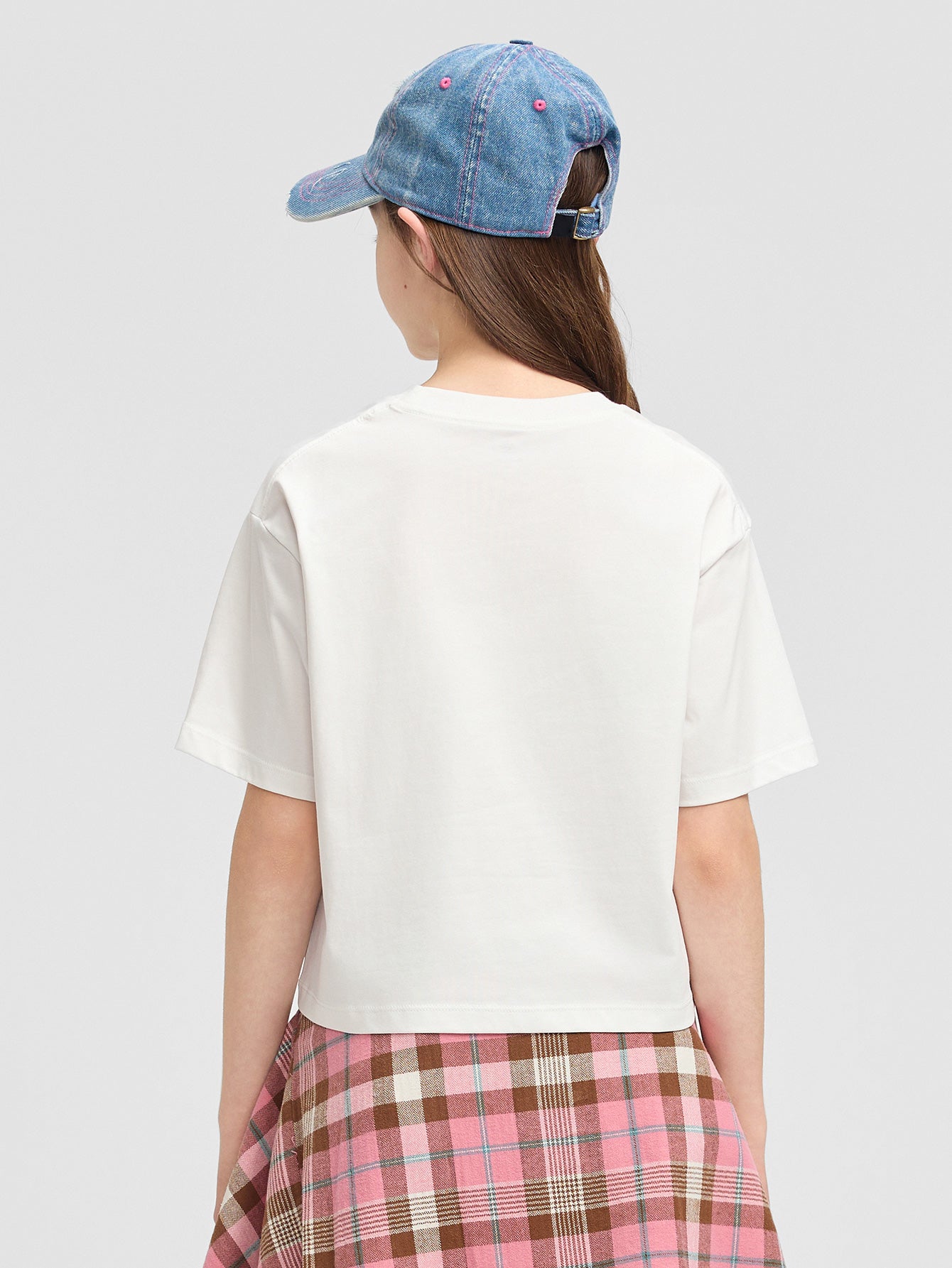 Balabala Girls Pony Print T-Shirt White