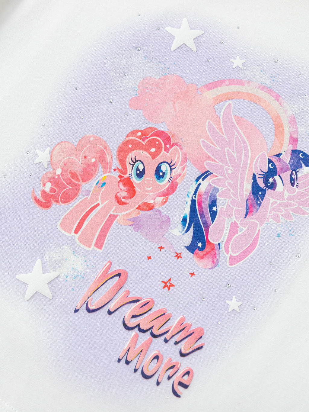 Balabala Girls Pony Print T-Shirt White