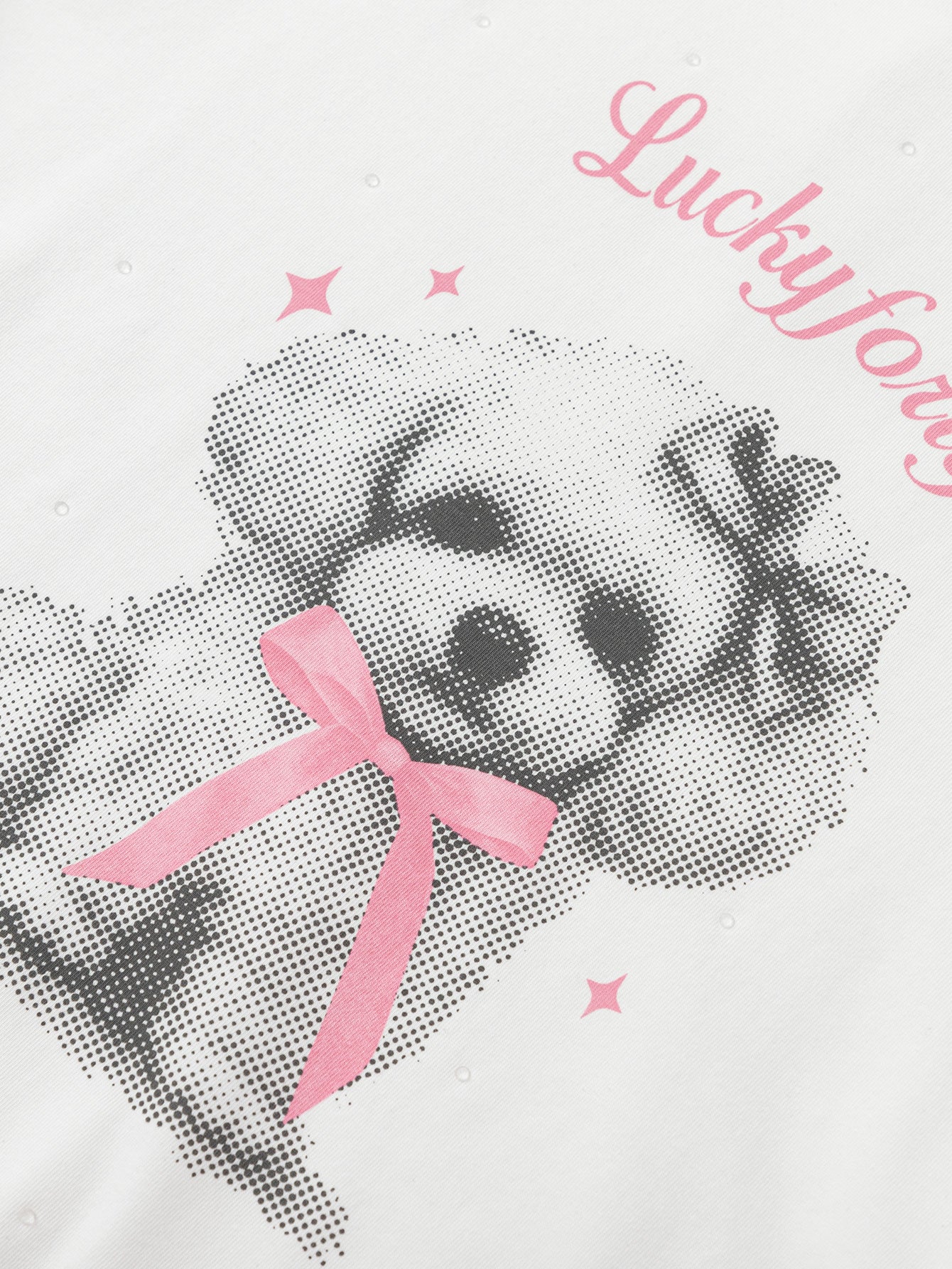 Balabala Girls Puppy Graphic T-Shirt Pink,White