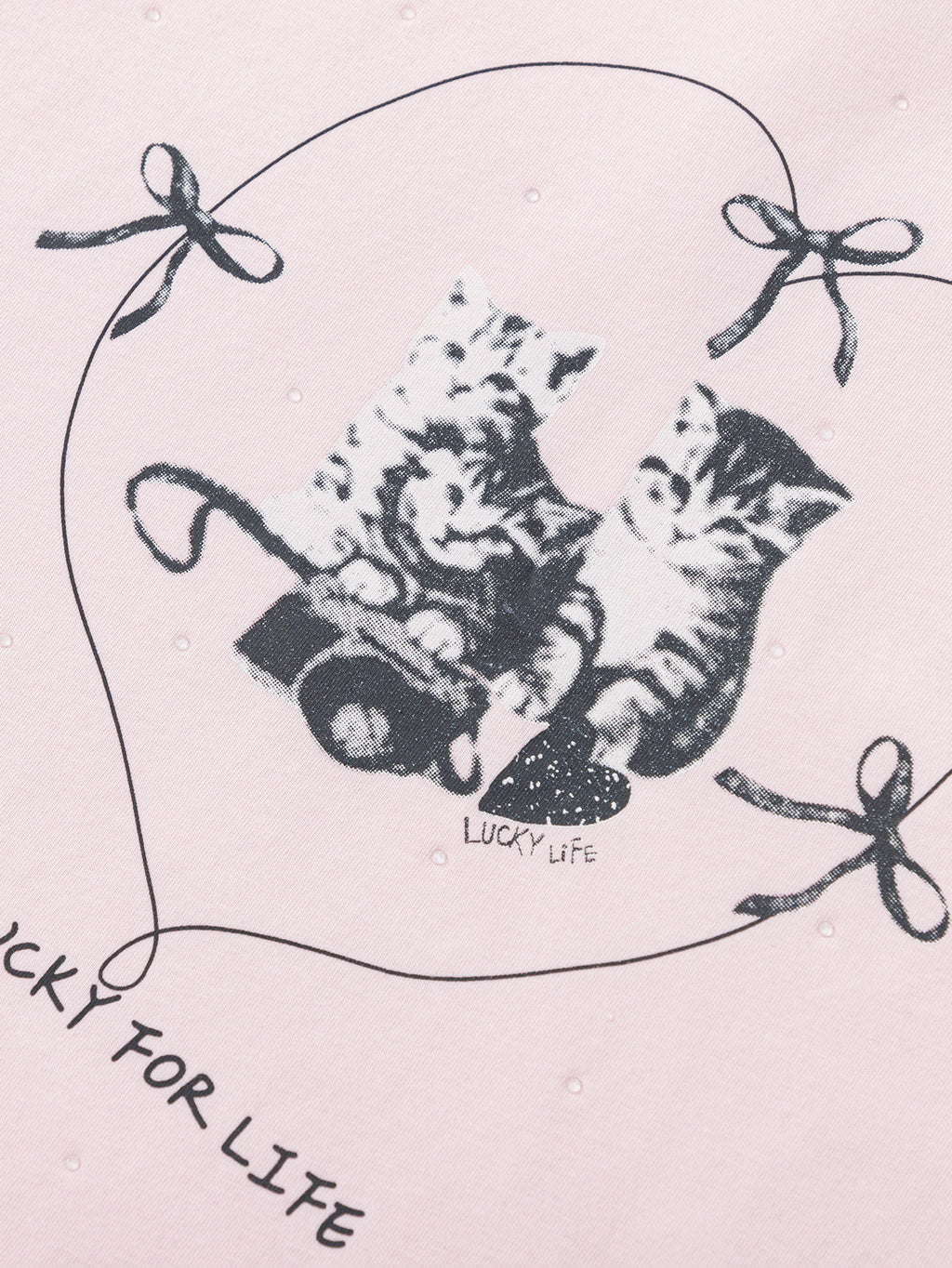 Balabala Girls Puppy Graphic T-Shirt Pink,White