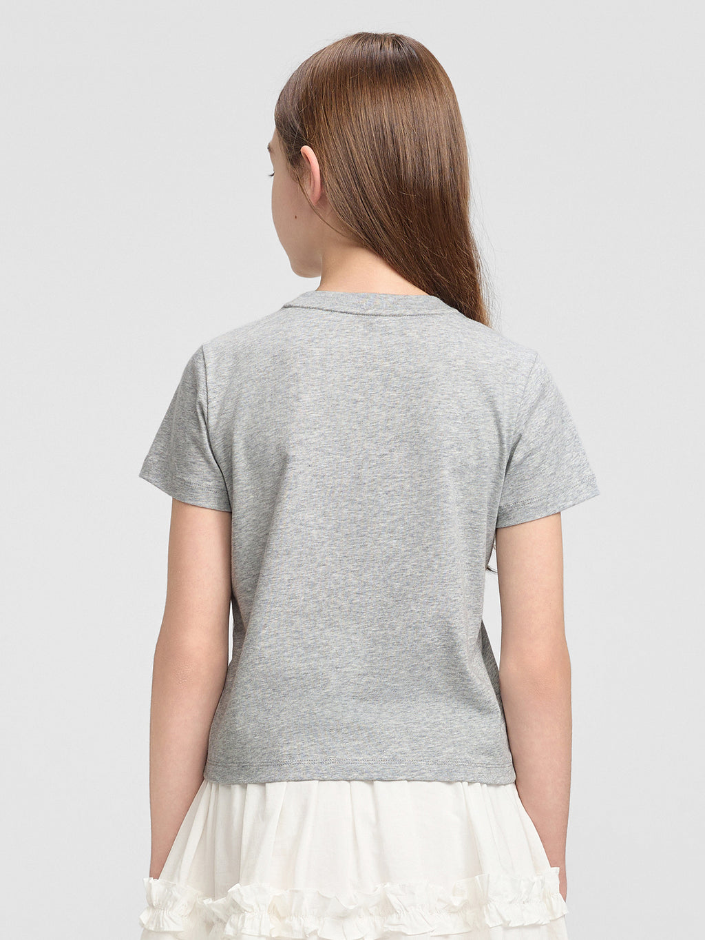 Balabala Girls Pony T-Shirt Gray