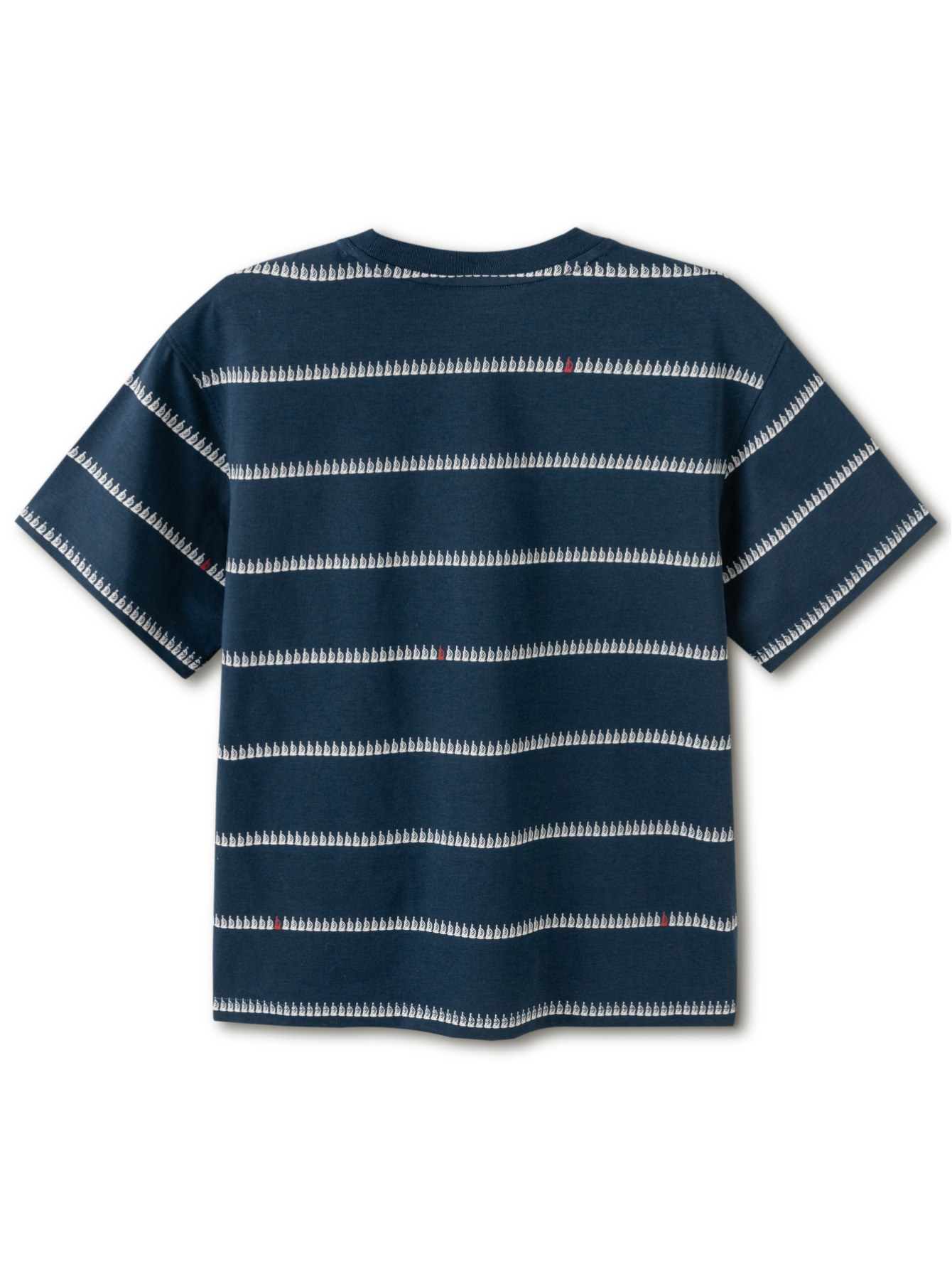 Balabala Boys Stripe T Shirt White Blue,Blue Black