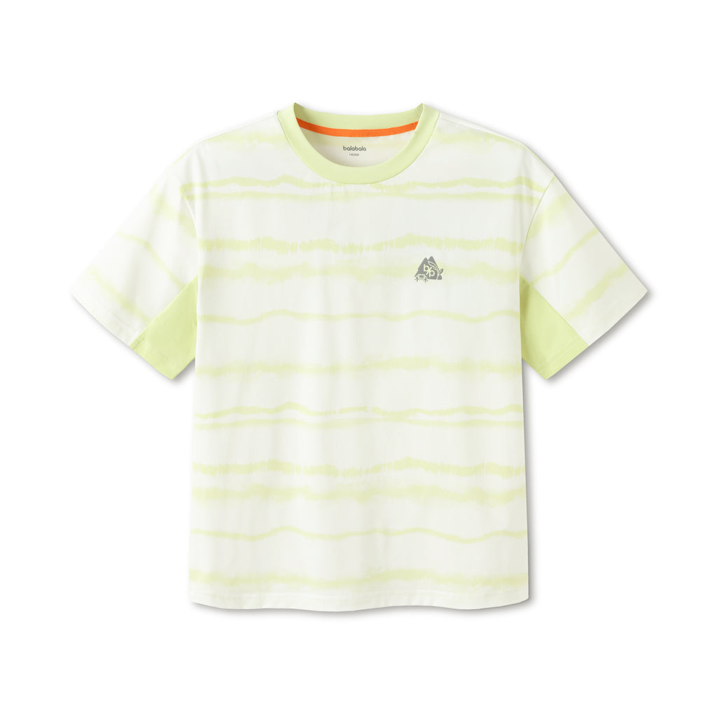 Balabala Boys Stripe T Shirt White Yellow