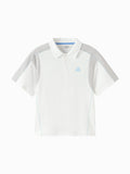 Balabala Boys Contrast Sleeve Polo Shirt White