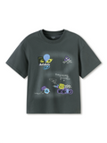 Balabala Boys Graphic T-Shirt Dark Gray