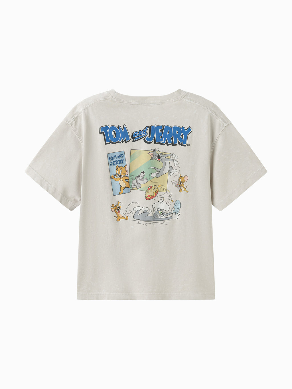 Balabala Boys Tom and Jerry Graphic T Shirt Gray,Coffee,Blue