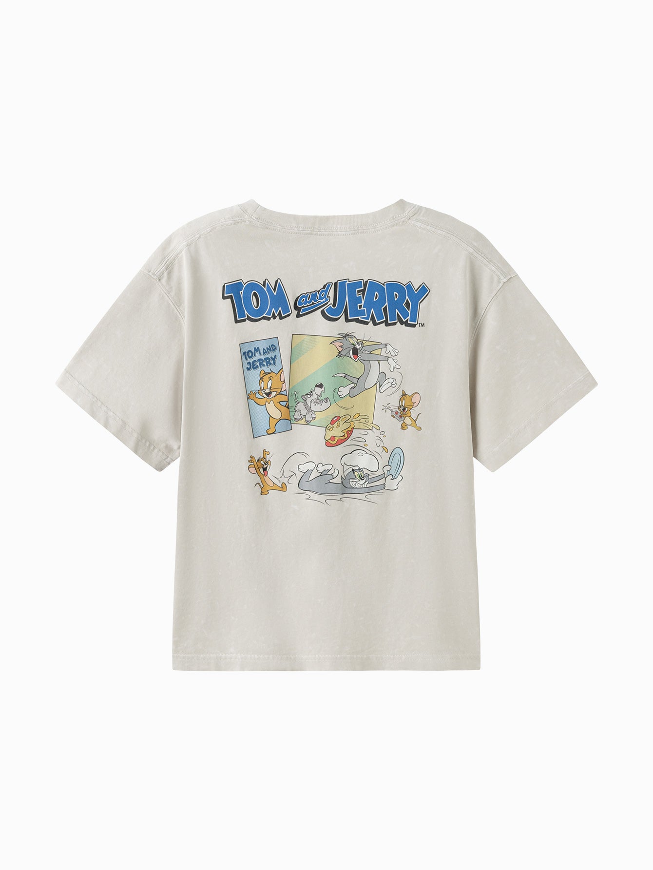 Balabala Boys Tom and Jerry Graphic T Shirt Gray,Coffee,Blue