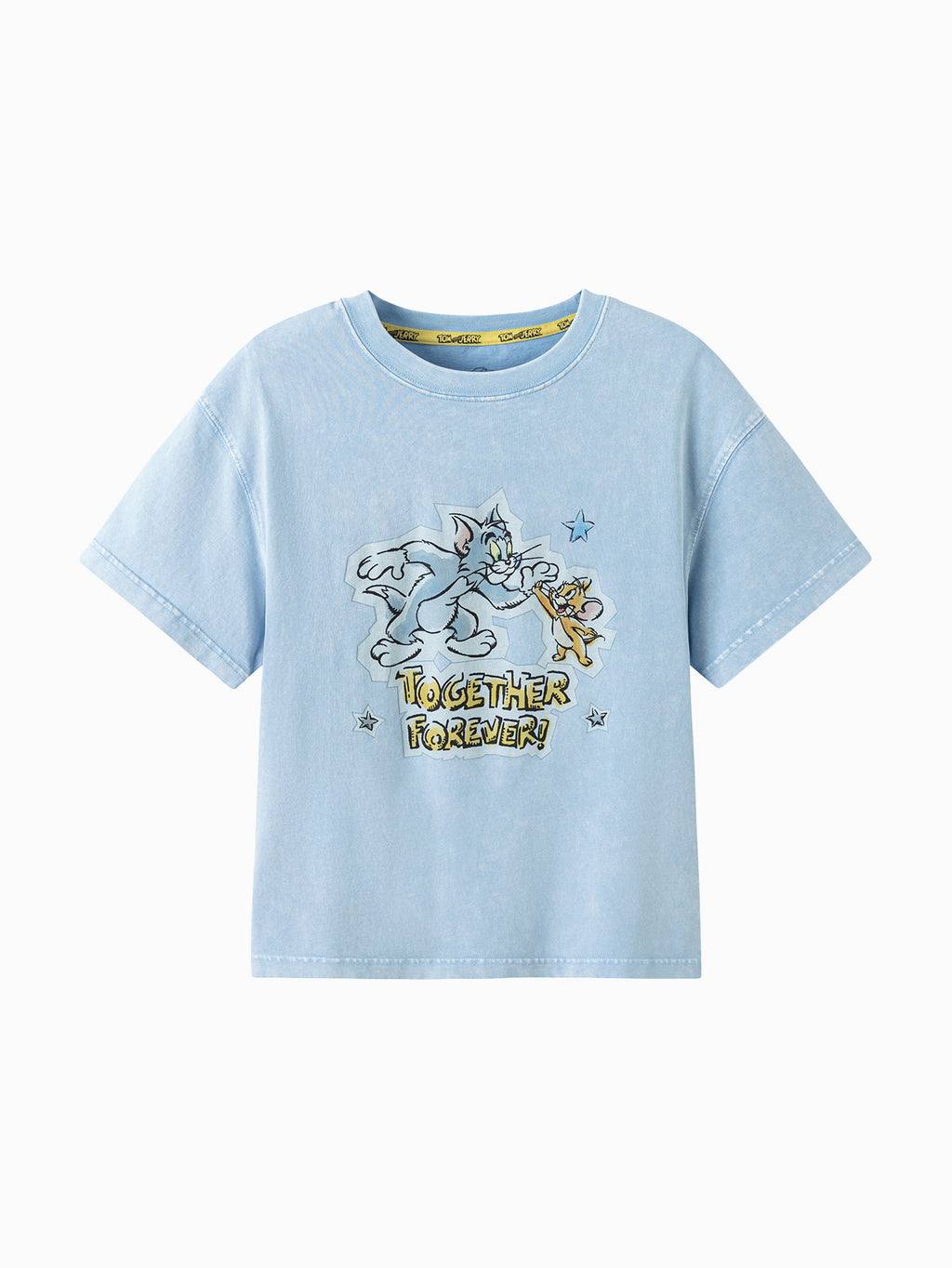 Balabala Boys Tom and Jerry Graphic T Shirt Gray,Coffee,Blue