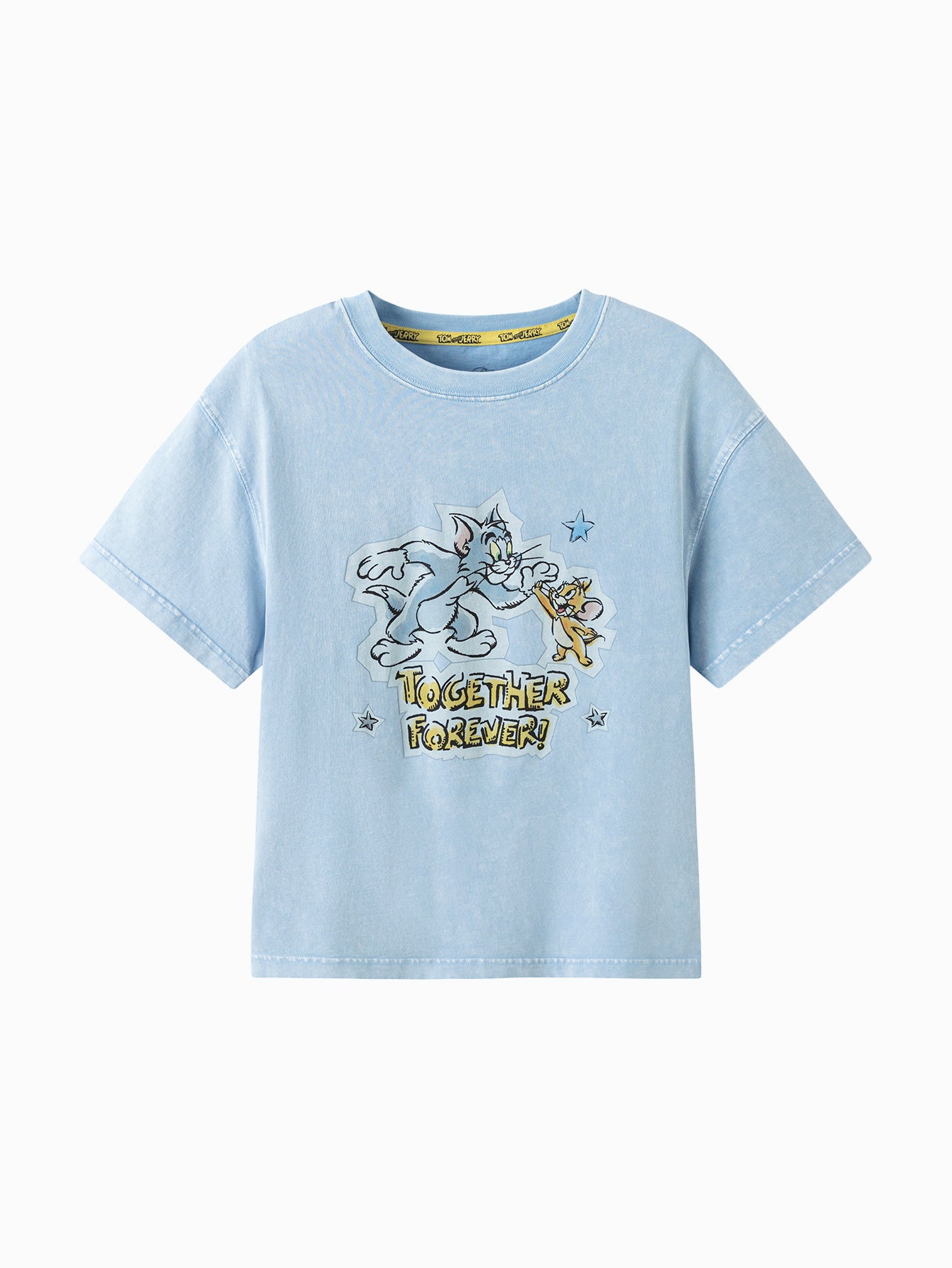 Balabala Boys Tom and Jerry Graphic T Shirt Gray,Coffee,Blue