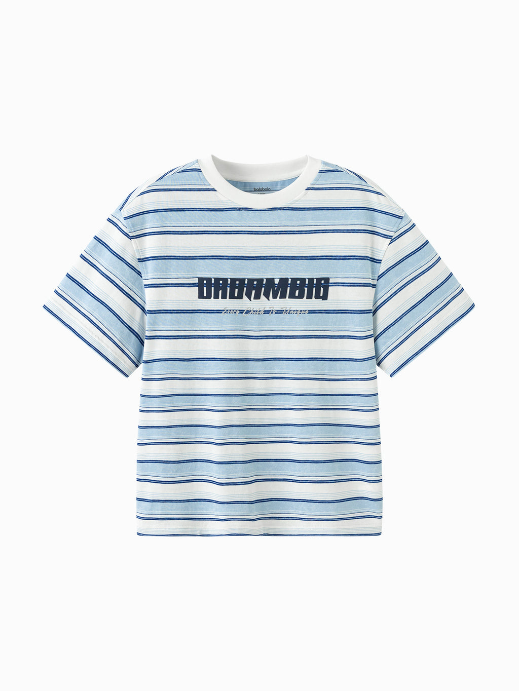 Balabala Boys Striped T-Shirt White Blue