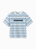Balabala Boys Striped T-Shirt White Blue