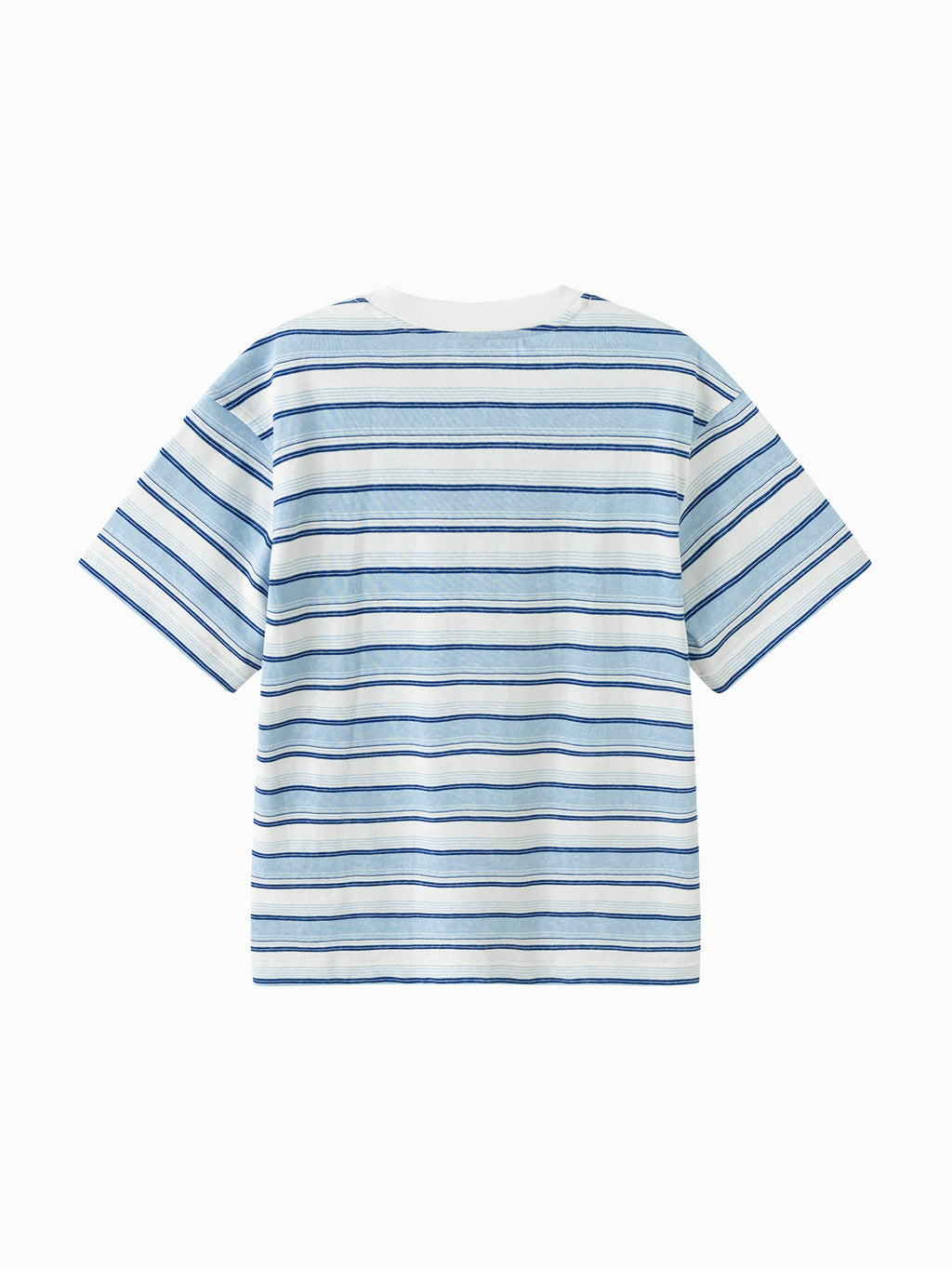 Balabala Boys Striped T-Shirt White Blue