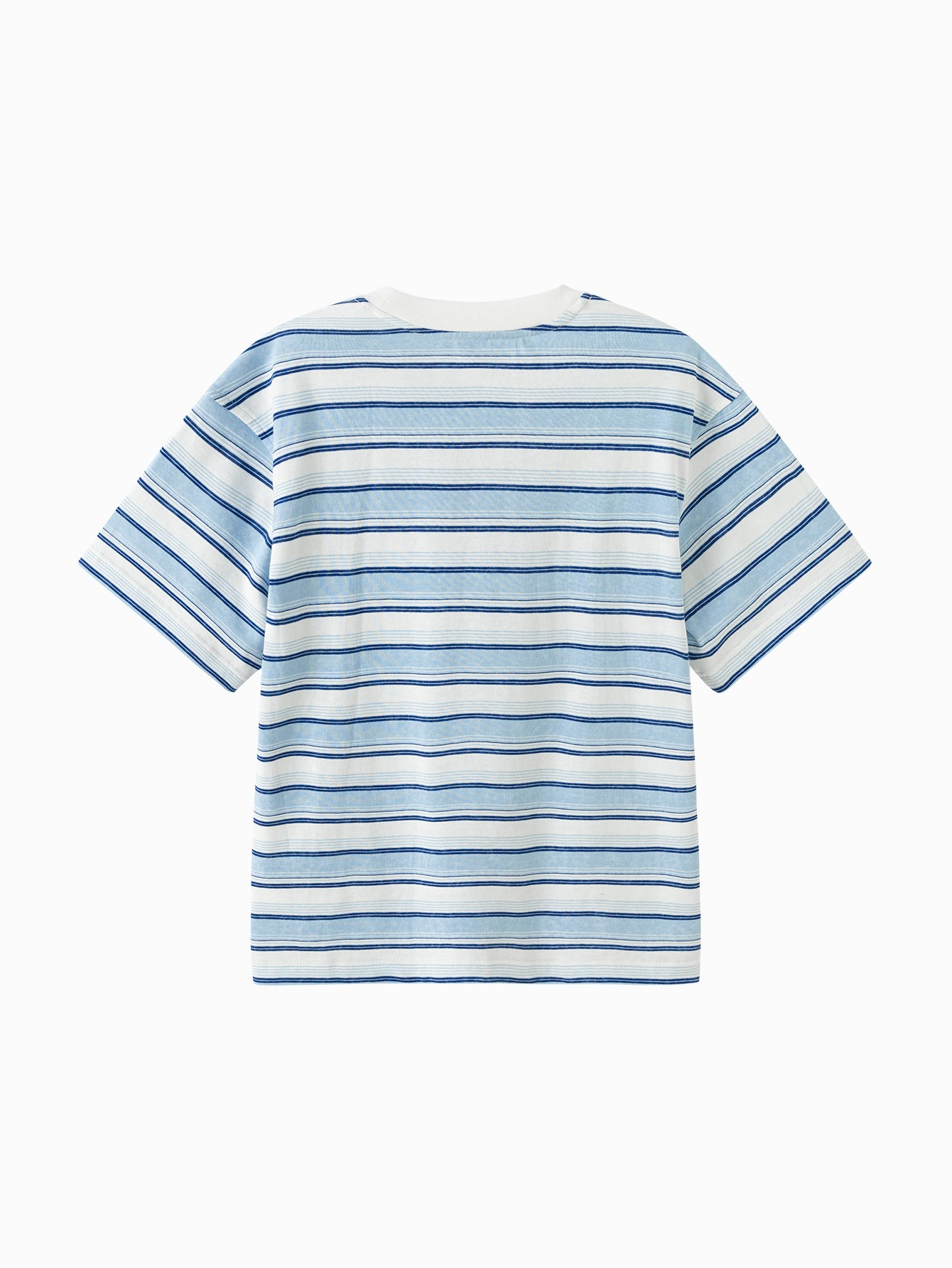 Balabala Boys Striped T-Shirt White Blue